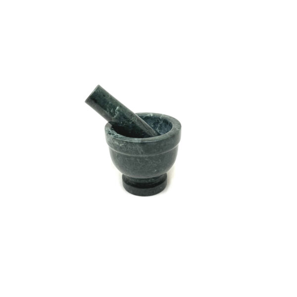 Shreyshti Soapstone Mortar & Pestle Green approx. 3"x3"